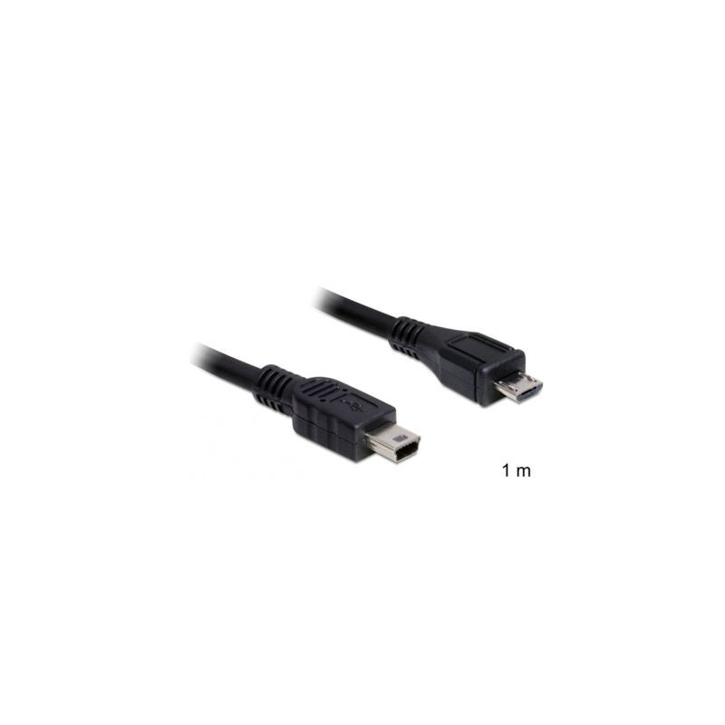 DeLock DL83177 USB 2.0 micro-B  -> USB mini 1 m male / male 